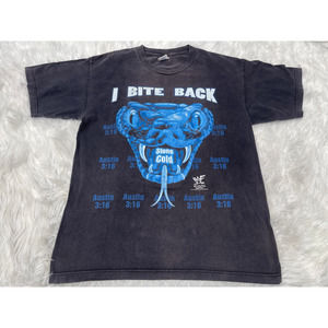 VTG Stone Cold I Bite Back WWF Shirt Size Large WWE Vintage